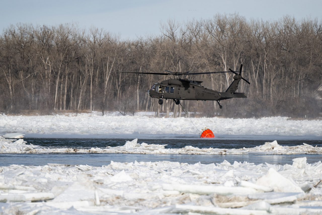 Guard Fights Missouri River Ice Jams